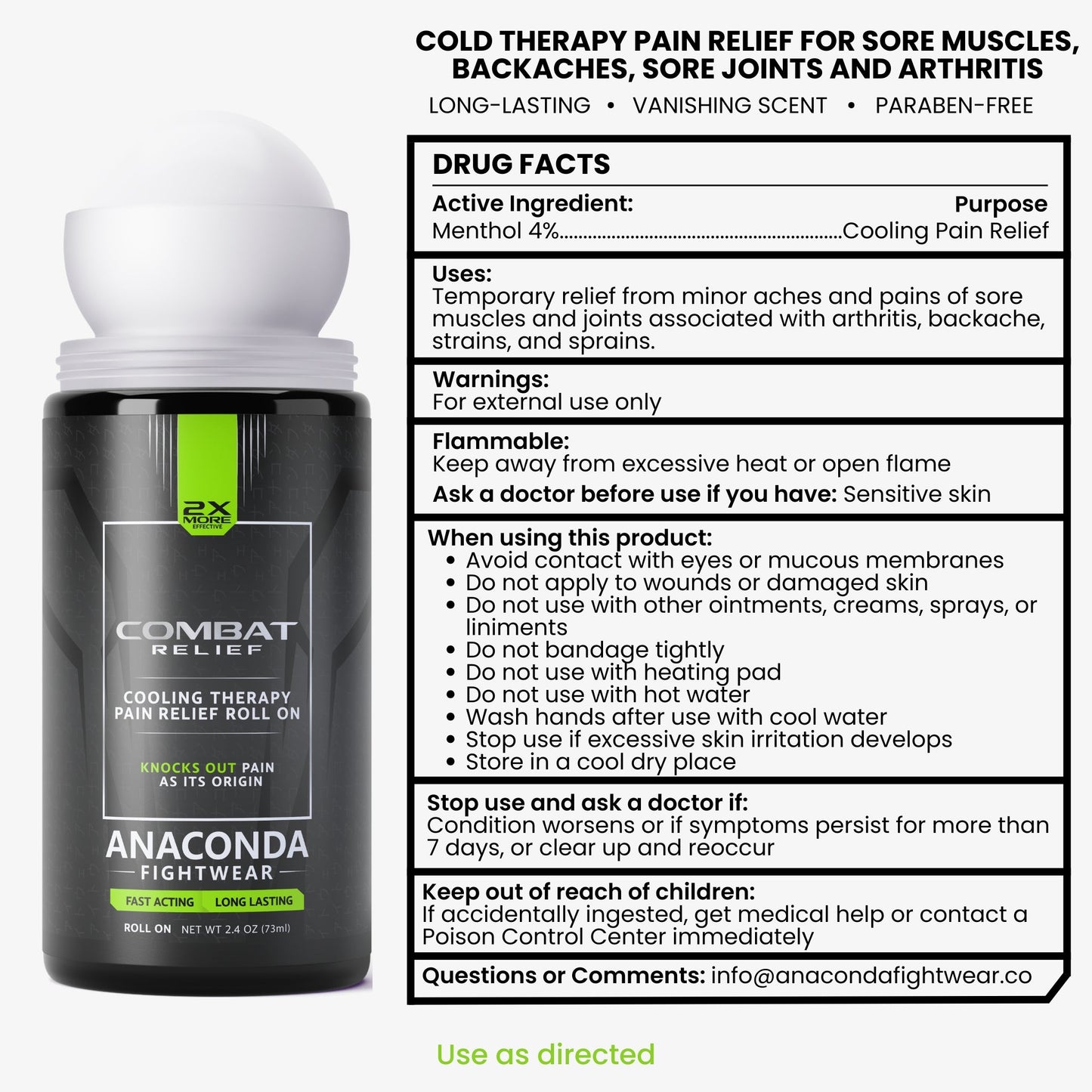 Pain Relief Roll-On Gel