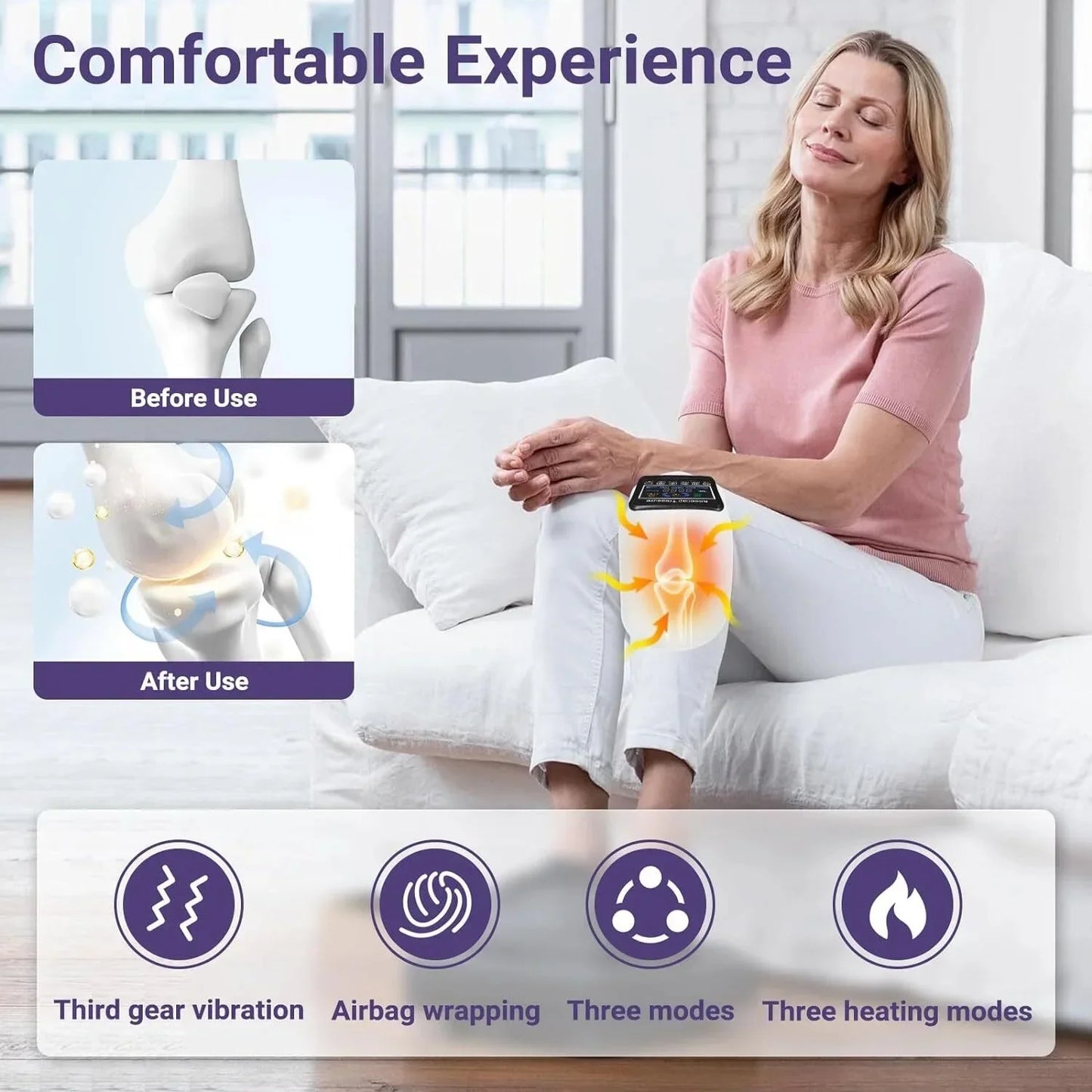 Optilife™ 4-in-1 Knee Massager – Natural Knee Pain Relief